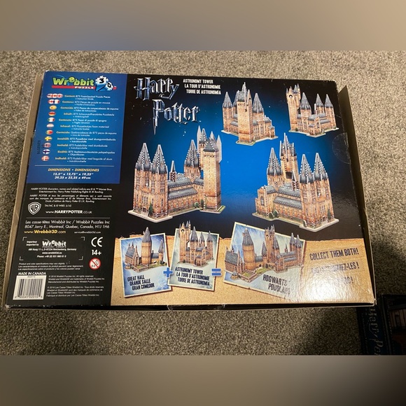 Harry Potter Hogwarts Astronomy Tower 3D Puzzle - Picture 2 of 3